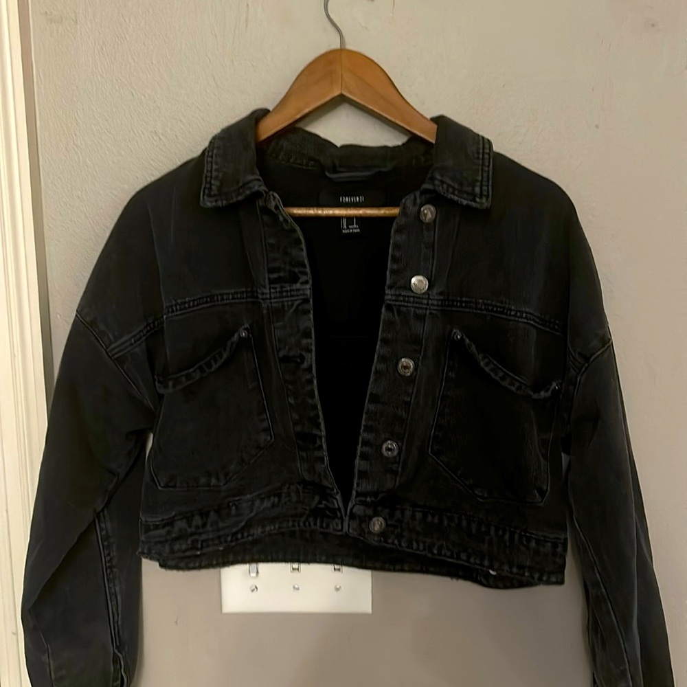 Women’s forever 21 LSU jean jacket. Small